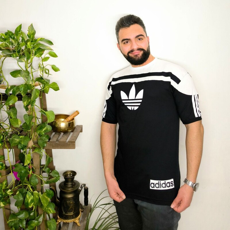 تیشرت مردانه  adidas از جنس پنبه سوپر در دو رنگ در سایزهای  L XL 2XL ارسال رایگان به سراسر کشور