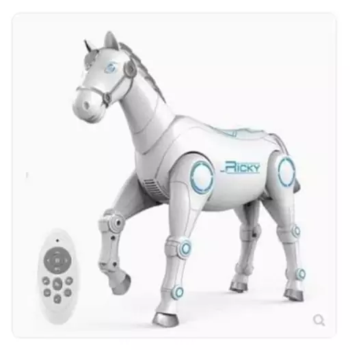 اسباب بازی اسب سفید کنترلی رباتیک Smart horse model control robot