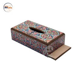 جعبه دستمال کاغذی چوبی  کاشی مسجد