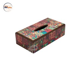 جعبه دستمال کاغذی چوبی حرامسرا قاجار