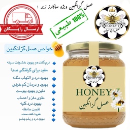 عسل طبیعی گزانگبین ارگانیک خام ساکارز 1درصد 1 کیلویی سبلان خام فوق ارگانیک(خرید از زنبوردار)ارسال رایگان