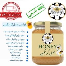 عسل طبیعی گزانگبین فوق ارگانیک ساکارز 3درصد 1 کیلویی سبلان(خرید از زنبوردار)ارسال رایگان