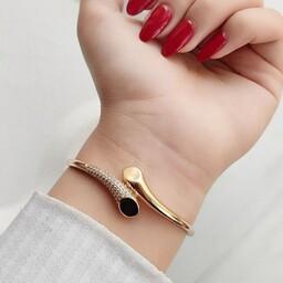 دستبند النگویی زنانه و دخترانه برند معتبر ysxرنگ ثابت دوام بالا شیک سایز دو و سه رنگ کاملا طبیعی مشابه طلا 