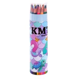 مداد رنگی مدادرنگی 24 رنگ استوانه ای کی ام تی KMT خارجی اعلا