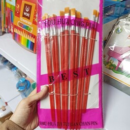 ست قلمو یا قلم مو سری تخت 12 عددی با کیفیت مدل Best