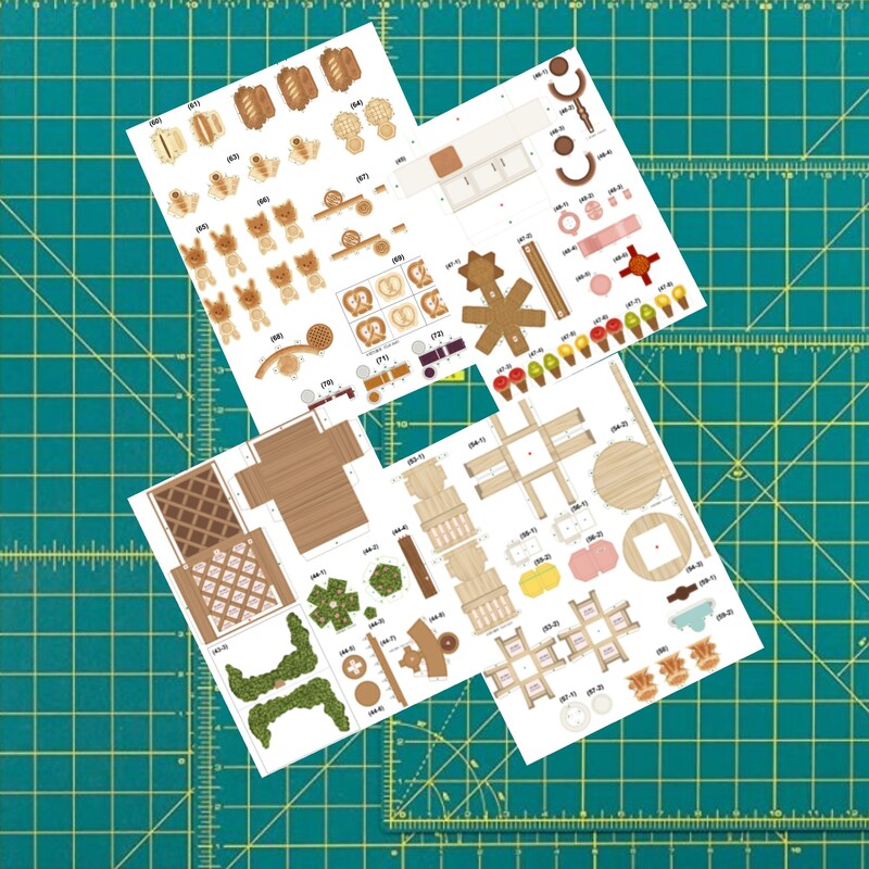 کاردستی ماکت مقوایی ساختنی مدل نانواییA4