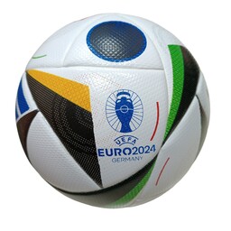 توپ فوتبال چرمی سایز 5   آدیداس  یورو 2024 جام  یوفا  کیفیت عالی 
