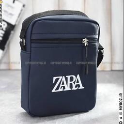 کیف دوشی چرم طرح زارا  ZARA مدل 2029 رنگ سورمه ای