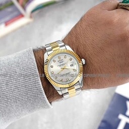 ساعت مچی مردانه رولکس ROLEX طرح DAY DATE مدل 2056 