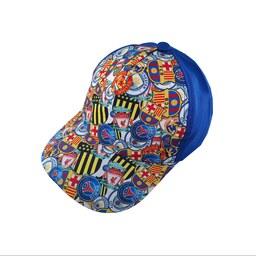 کلاه کپ پسرانه طرح باشگاهی کد 1138 رنگ آبی