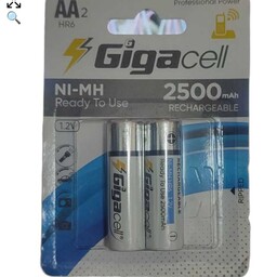 باتری قلمی شارژی AA Gigacell 2500mAh