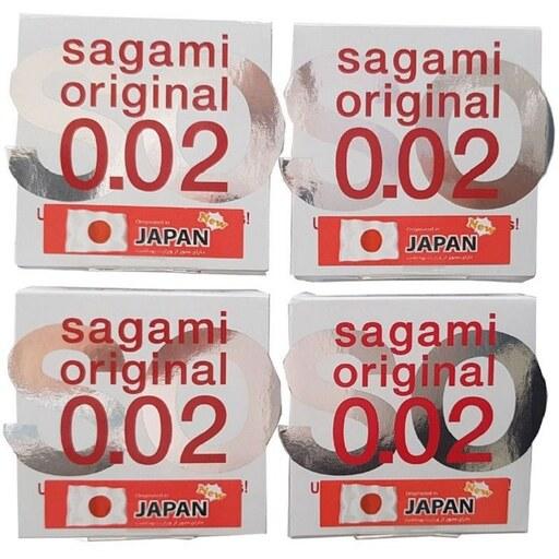 کاندوم پلی اورتان ساگامی 002 مدل نرمال بسته 4 عددی