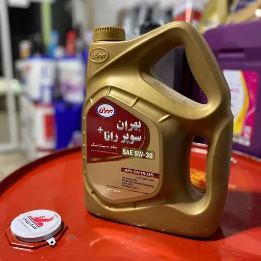 روغن موتور بهران سوپر رانا پلاس 5w30 SN Plus تمام سینتتیک چهار لیتری