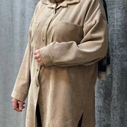 شومیز مخمل کبریتی زنانه، قد 80 فری سایز، رنگبندی داره