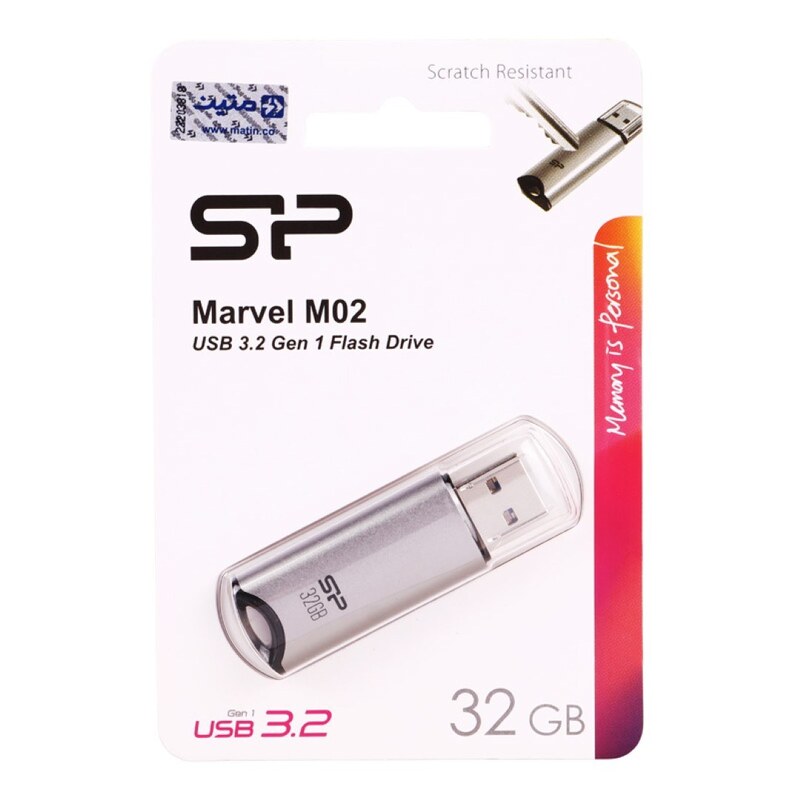  فلش مموری سیلیکون پاور مدل Marvel M02 USB3.2 ظرفیت 32 گیگابایت