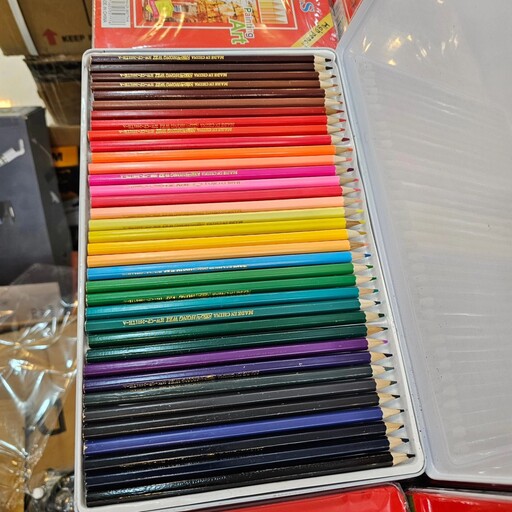 مداد رنگی 36 رنگ   جعبه فلزی  