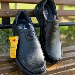 کفش طبی مردانه چرم طبیعی فرزین مدل موناکو مخصوص پیاده روی و اداری ومجلسی و روزمره  