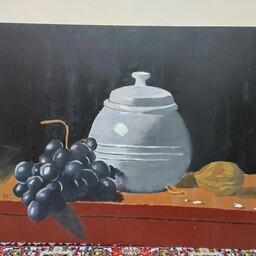 تابلو نقاشی انگور -رنگ روغن