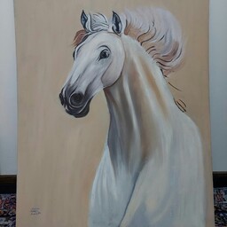 تابلو نقاشی اسب -رنگ روغن