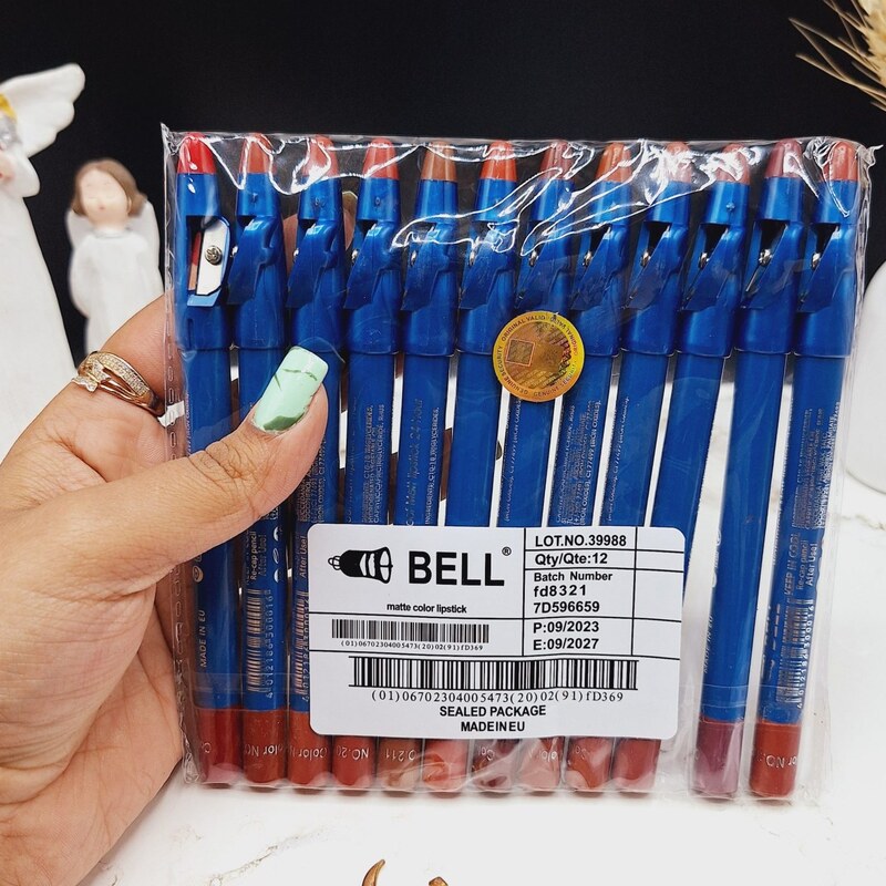 رژ مدادی تراش دار برند بل BELL اورجینال کد 39988 