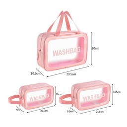 کیف آرایشی washbag ضد آب سایز متوسط نگهدارنده لوازم آرایشی و مراقبت پوستی