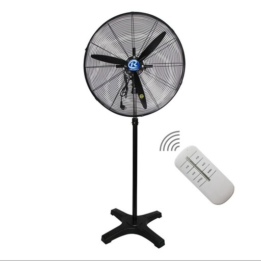 پنکه صنعتی ایستاده رین فن RAIN FAN سایز 75ریموت دار گارانتی 24ماهه برنازی سرویس