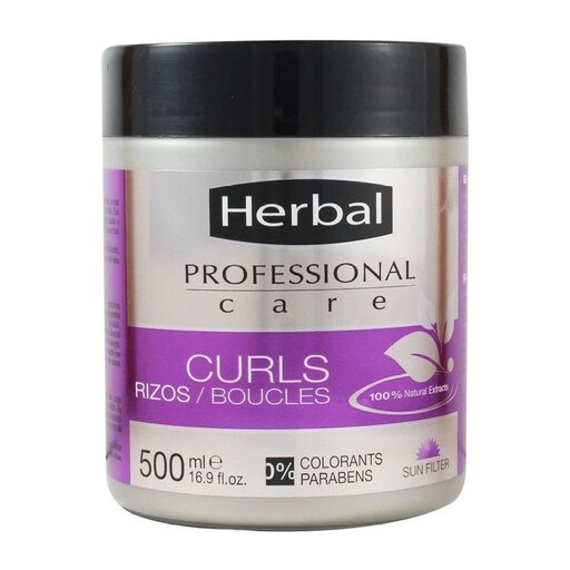 ماسک موهای فر هربال مدل Curls حجم 500 میل