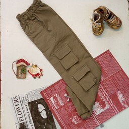 شلوار کارگو 8 جیب کتان کش با کیفیت زنانه و بچگانه در15 سایز و 6 رنگ 