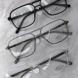 عینک طبی مردانه کائوچو مدل دو پل لئوپارد با لولا فنردار و تنوع رنگ