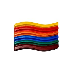 زیر لیوانی سنگی مدل موج رنگین کمان 