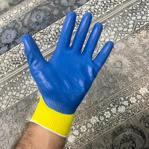 دستکش نیتریل آبی استادکار
