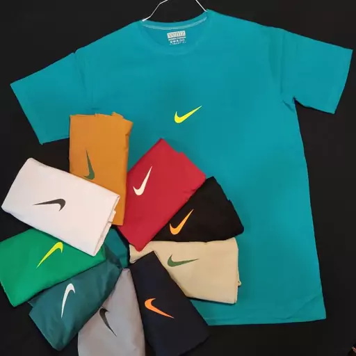 تیشرت مردانه مدل nike نخ پنبه سوپر اعلا در 10 رنگ و فری سایز XL و 2XL 