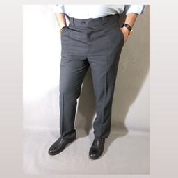 لباس شلوار مردانه جین لی راسته پارچه ای اسلش(پارچه ای فاستونی نیک رنگ طوسی )