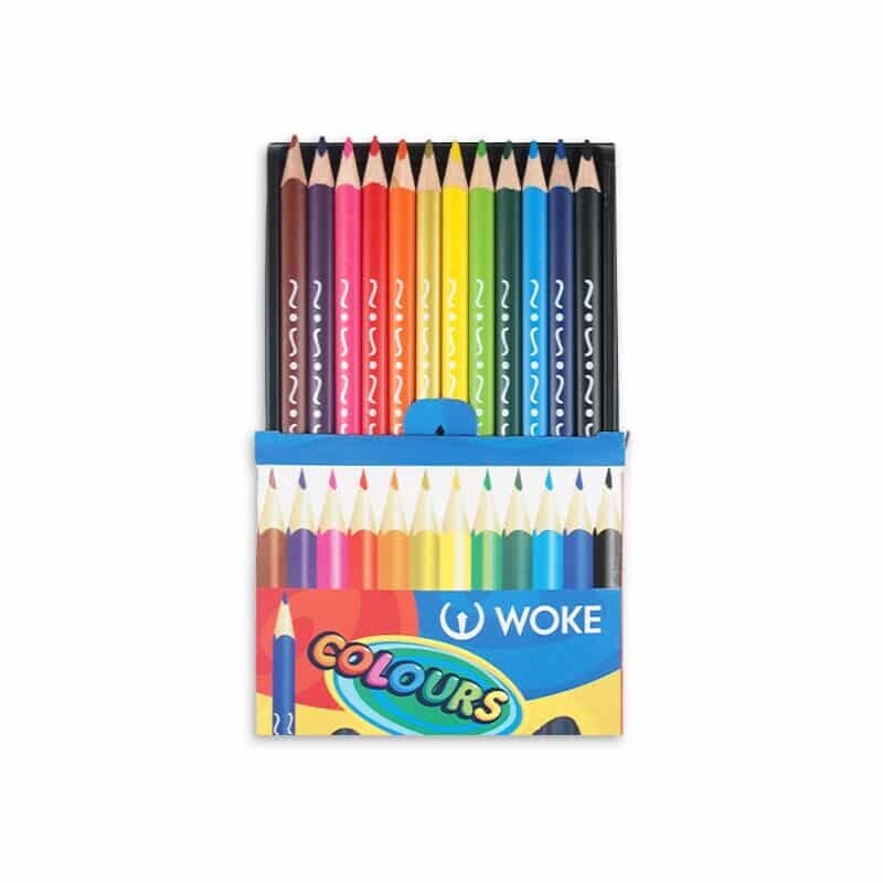 مداد رنگی 12 رنگ مقوایی وک کد 9402