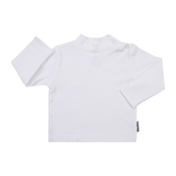 تی شرت آستین بلند بچگانه  کد 1601 رنگ سفید -12938447