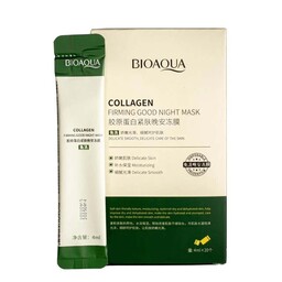 ماسک صورت بایو آکوا مدل Collagen حجم 4 میلی لیتر بسته 20 عددی