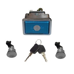 سوئیچ و قفل در و صندوق خودرو آراکس یدک مدل AY-2540 مناسب برای پژو 405 مجموعه 5 عددی