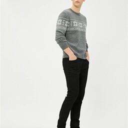 خرید اینترنتی شلوار جین مردانه سیاه کوتون 4WAM40036ND