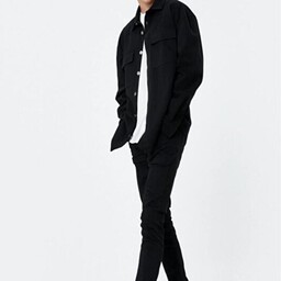 خرید اینترنتی شلوار جین مردانه سیاه کوتون KTNE.01170