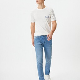 خرید اینترنتی شلوار جین مردانه آبی کوتون 4SAM40009ND