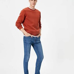 خرید اینترنتی شلوار جین مردانه آبی کوتون 24KY59001605