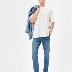 خرید اینترنتی شلوار جین مردانه آبی کوتون 4SAM40019ND700