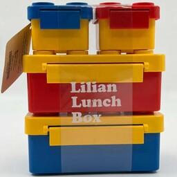 ظرف غذای کودک لیلیان مدل 4 تکه پازل