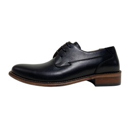 کفش مردانه چرم طبیعی مدل تمام چرم دستدوز کد 392 رنگ مشکی -13236304