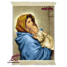 تابلو فرش ماشینی طرح ایرانی مادرانه کد i79 - 50*35