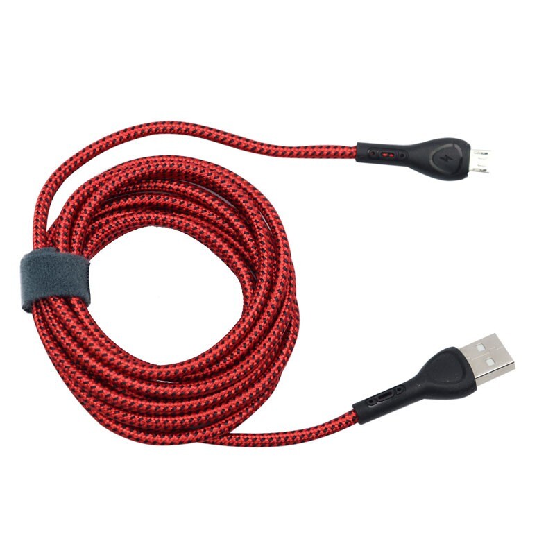 کابل تبدیل USB به microUSB الدینیو مدل LS482 طول 2 متر