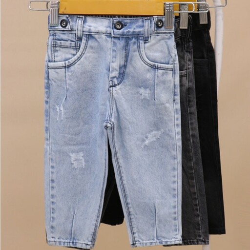 شلوار جین مام استایل دکمه دار 