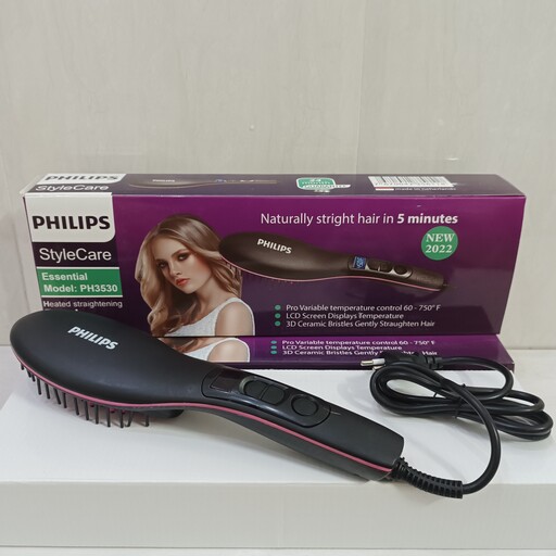 برس حرارتی فیلیپس دیجیتالی مدلPH3530 . اتو مو شانه ای