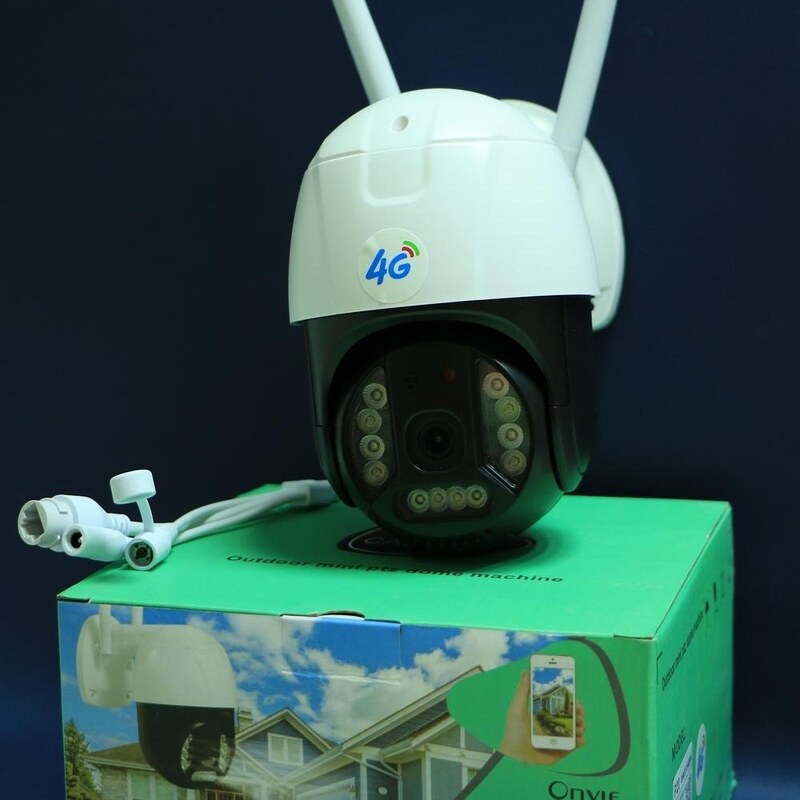 دوربین مینی اسپید دام سیم کارتی v380 مدل P20 ا 4g Sim Card IP Camera Outdoor Ptz CCTV