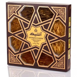 پولکی میکس (شامل پولکی نارگیل، کنجدی، لیمویی، زعفرانی) ،600 گرمی، برند آنتیک اصفهان
